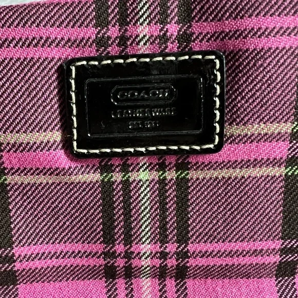 Coach Purse - Plaid Pink NWT - Picture 4 of 11